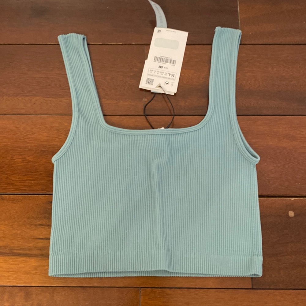 Zara teal/ green tank